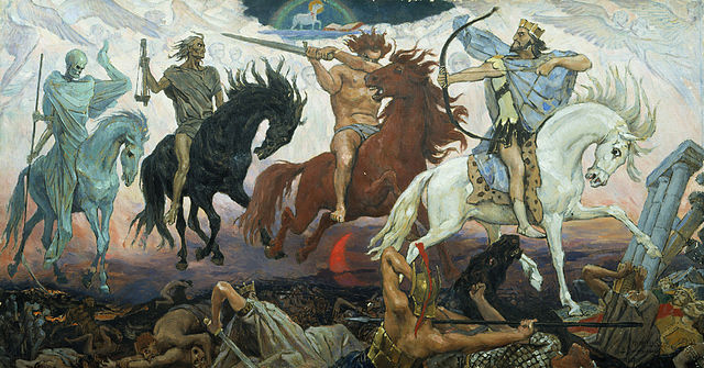 Four Horsemen of Apocalypse. Viktor Vasnetsovin maalaus.