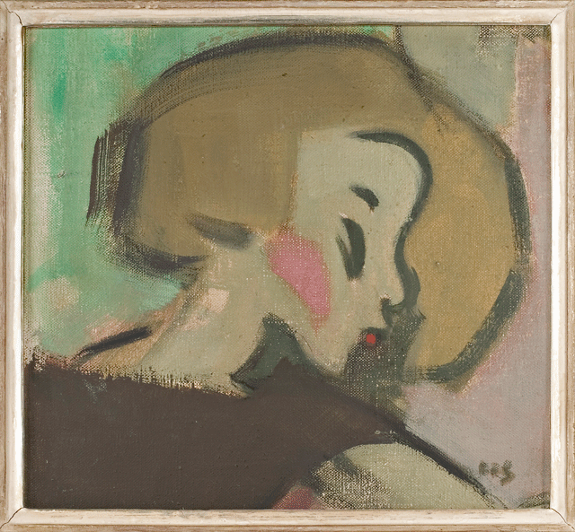 Helene Schjerfbeck: Omenatyttö 1928. Kuva: Didrichsenin taidemuseo.
