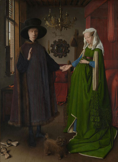 Jan van Eyck: Giovanni Arnolfini ja hänen vaimonsa