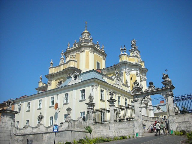 Pyhän Yrjön katedraali Lvivissä Ukrainassa. Kuva: Jan Mehlich