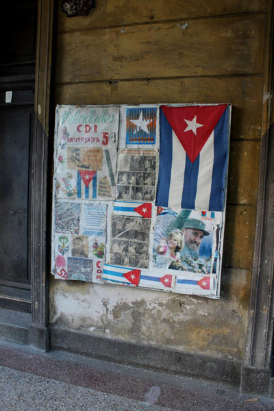Korttelikomitean Fidel-taulu. Kuva: Petra Kuivala