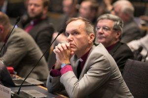 Kirkolliskokouksen istunto syksyllä 2018. Kuva: Kirkon kuvapankki/Aarne Ormio.