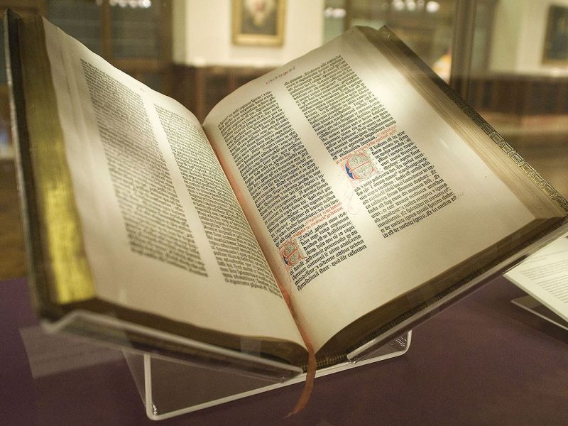 Gutenbergin Raamattu. Kuva: Wikipedia.
