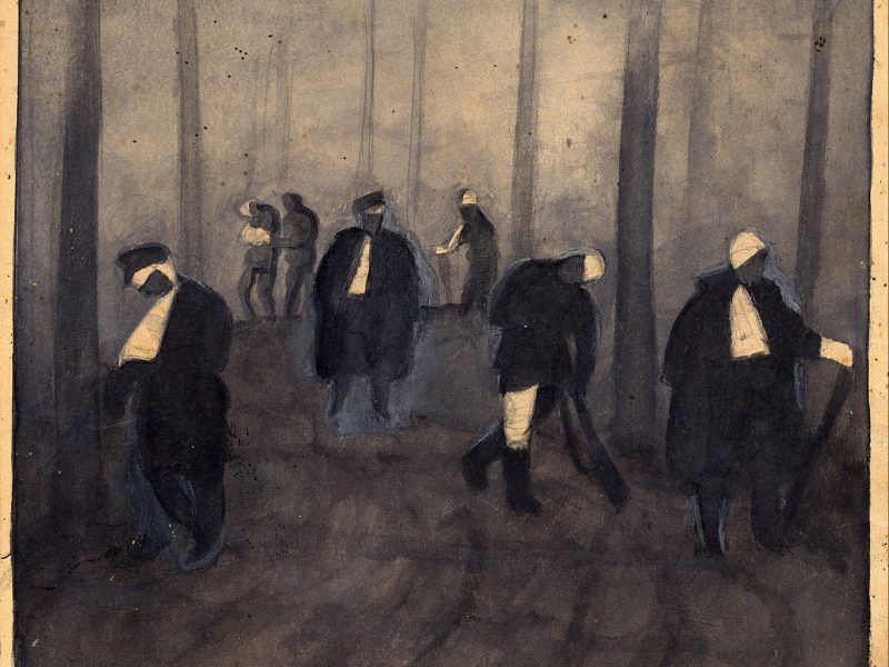 Jāzeps Grosvaldsin maalaus Painajaisen polku vuodelta 1916.