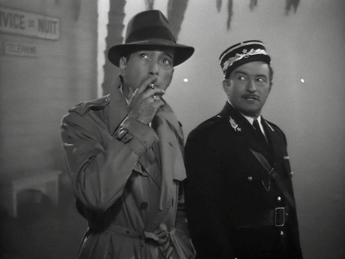 Kohtaus elokuvasta Casablanca.
