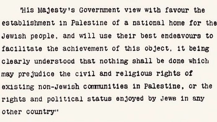 Balfourin julistus.