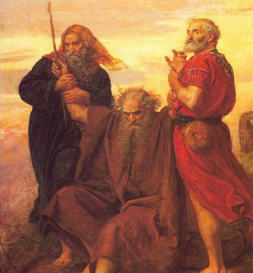 Mooses amalekilaisia vastaan käydyn taitselun aikana.