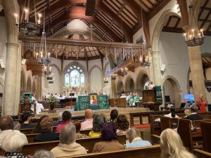 Juneteenth-juhla All Saints'kirkossa Pasadenassa. Kuva iiris Kivimäki.