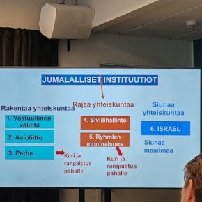 Deanin kaavio jumalallisista instituutioista.